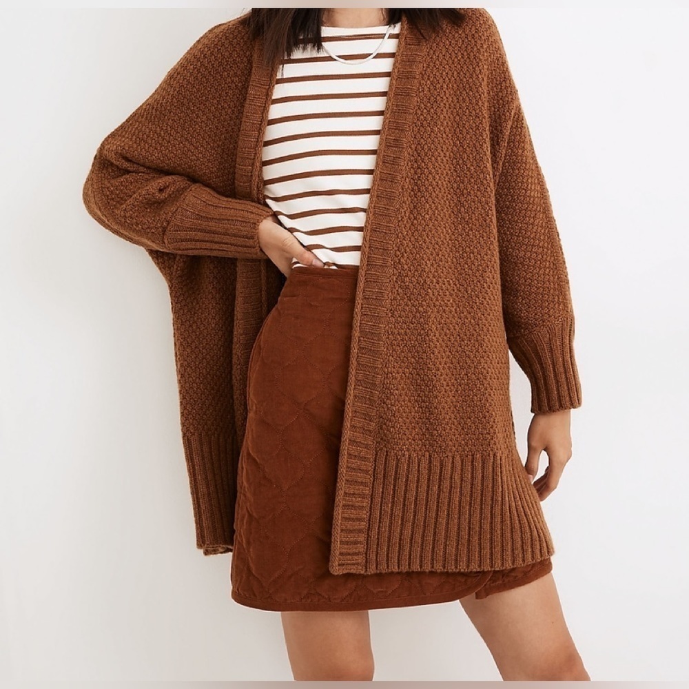 NWT MADEWELL Whitley Open Cardigan Sweater
